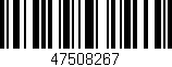 Código de barras (EAN, GTIN, SKU, ISBN): '47508267'