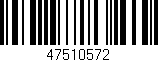 Código de barras (EAN, GTIN, SKU, ISBN): '47510572'