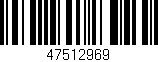 Código de barras (EAN, GTIN, SKU, ISBN): '47512969'