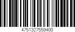 Código de barras (EAN, GTIN, SKU, ISBN): '4751327559400'