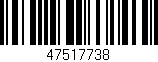 Código de barras (EAN, GTIN, SKU, ISBN): '47517738'