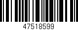 Código de barras (EAN, GTIN, SKU, ISBN): '47518599'