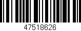 Código de barras (EAN, GTIN, SKU, ISBN): '47518626'