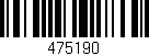 Código de barras (EAN, GTIN, SKU, ISBN): '475190'
