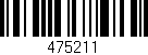 Código de barras (EAN, GTIN, SKU, ISBN): '475211'