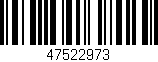 Código de barras (EAN, GTIN, SKU, ISBN): '47522973'
