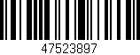 Código de barras (EAN, GTIN, SKU, ISBN): '47523897'