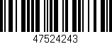 Código de barras (EAN, GTIN, SKU, ISBN): '47524243'