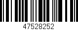 Código de barras (EAN, GTIN, SKU, ISBN): '47528252'