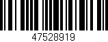 Código de barras (EAN, GTIN, SKU, ISBN): '47528919'