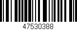 Código de barras (EAN, GTIN, SKU, ISBN): '47530388'