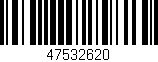 Código de barras (EAN, GTIN, SKU, ISBN): '47532620'