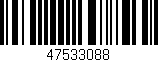 Código de barras (EAN, GTIN, SKU, ISBN): '47533088'