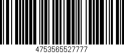 Código de barras (EAN, GTIN, SKU, ISBN): '4753565527777'