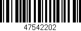 Código de barras (EAN, GTIN, SKU, ISBN): '47542202'