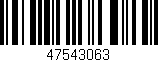 Código de barras (EAN, GTIN, SKU, ISBN): '47543063'