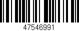 Código de barras (EAN, GTIN, SKU, ISBN): '47546991'
