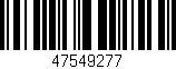 Código de barras (EAN, GTIN, SKU, ISBN): '47549277'