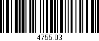 Código de barras (EAN, GTIN, SKU, ISBN): '4755.03'