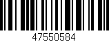 Código de barras (EAN, GTIN, SKU, ISBN): '47550584'