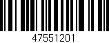 Código de barras (EAN, GTIN, SKU, ISBN): '47551201'