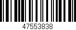 Código de barras (EAN, GTIN, SKU, ISBN): '47553838'