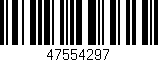 Código de barras (EAN, GTIN, SKU, ISBN): '47554297'