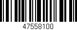 Código de barras (EAN, GTIN, SKU, ISBN): '47558100'