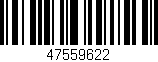 Código de barras (EAN, GTIN, SKU, ISBN): '47559622'