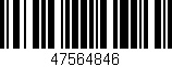 Código de barras (EAN, GTIN, SKU, ISBN): '47564846'