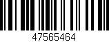 Código de barras (EAN, GTIN, SKU, ISBN): '47565464'