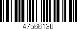 Código de barras (EAN, GTIN, SKU, ISBN): '47566130'