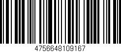 Código de barras (EAN, GTIN, SKU, ISBN): '4756648109167'