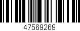 Código de barras (EAN, GTIN, SKU, ISBN): '47569269'