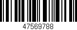 Código de barras (EAN, GTIN, SKU, ISBN): '47569788'