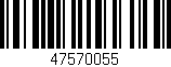 Código de barras (EAN, GTIN, SKU, ISBN): '47570055'