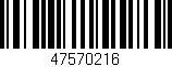 Código de barras (EAN, GTIN, SKU, ISBN): '47570216'