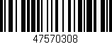 Código de barras (EAN, GTIN, SKU, ISBN): '47570308'