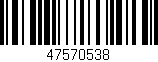 Código de barras (EAN, GTIN, SKU, ISBN): '47570538'