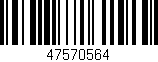 Código de barras (EAN, GTIN, SKU, ISBN): '47570564'