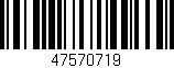 Código de barras (EAN, GTIN, SKU, ISBN): '47570719'