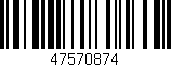 Código de barras (EAN, GTIN, SKU, ISBN): '47570874'