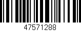 Código de barras (EAN, GTIN, SKU, ISBN): '47571288'