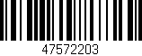 Código de barras (EAN, GTIN, SKU, ISBN): '47572203'