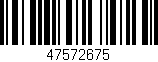 Código de barras (EAN, GTIN, SKU, ISBN): '47572675'