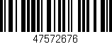 Código de barras (EAN, GTIN, SKU, ISBN): '47572676'