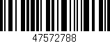 Código de barras (EAN, GTIN, SKU, ISBN): '47572788'