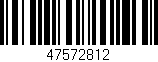 Código de barras (EAN, GTIN, SKU, ISBN): '47572812'