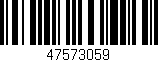 Código de barras (EAN, GTIN, SKU, ISBN): '47573059'