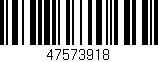 Código de barras (EAN, GTIN, SKU, ISBN): '47573918'